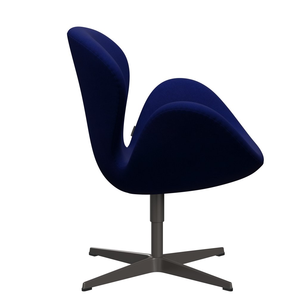 Fritz Hansen Swan Lounge, ciepły grafit/Divina Royal Blue