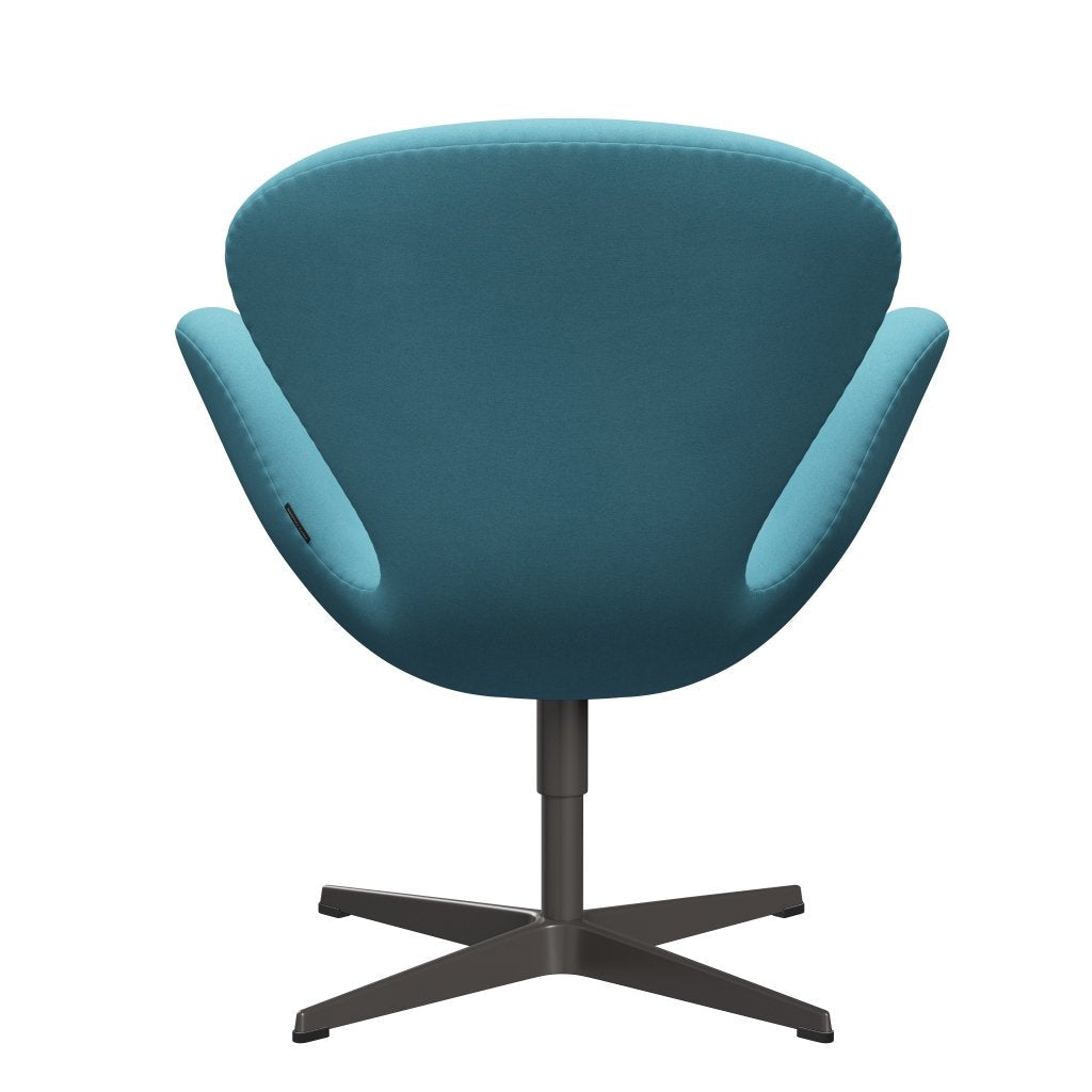 Fritz Hansen Swan Lounge krzesło, ciepłe grafitu/Divina Turquoise Light