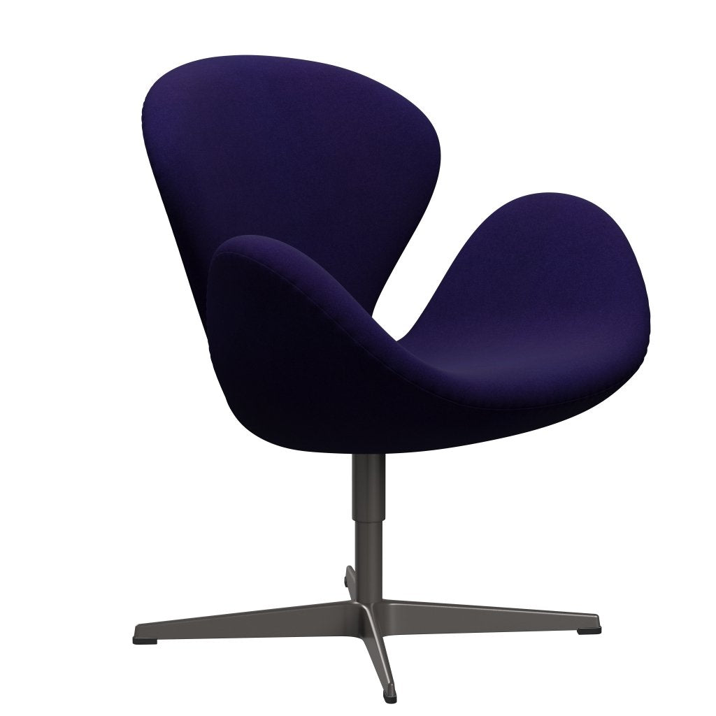 Fritz Hansen Swan Lounge krzesło, ciepły grafit/Divina Violet Dark (692)