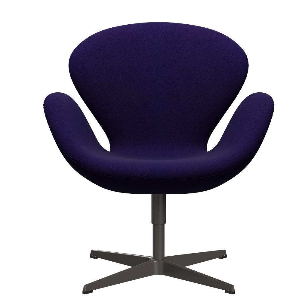 Fritz Hansen Swan Lounge krzesło, ciepły grafit/Divina Violet Dark (692)