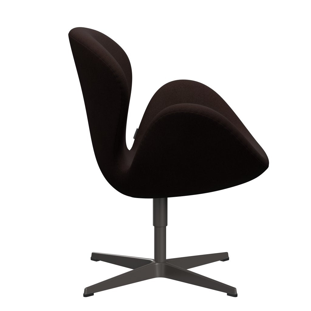 Fritz Hansen Swan Lounge, ciepły grafit/Divina Warm Brown