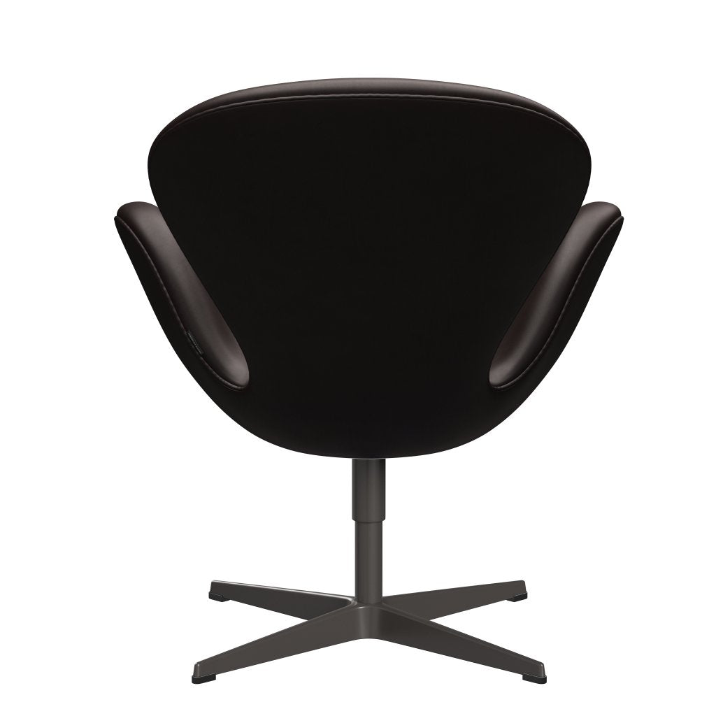 Fritz Hansen Swan Lounge, ciepły grafit/Grace Dark Brown