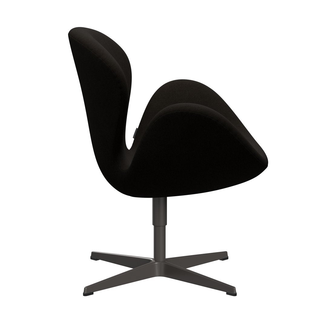 Fritz Hansen Swan Lounge Chair, Warm Graphite/Hallingdal Dark Brown