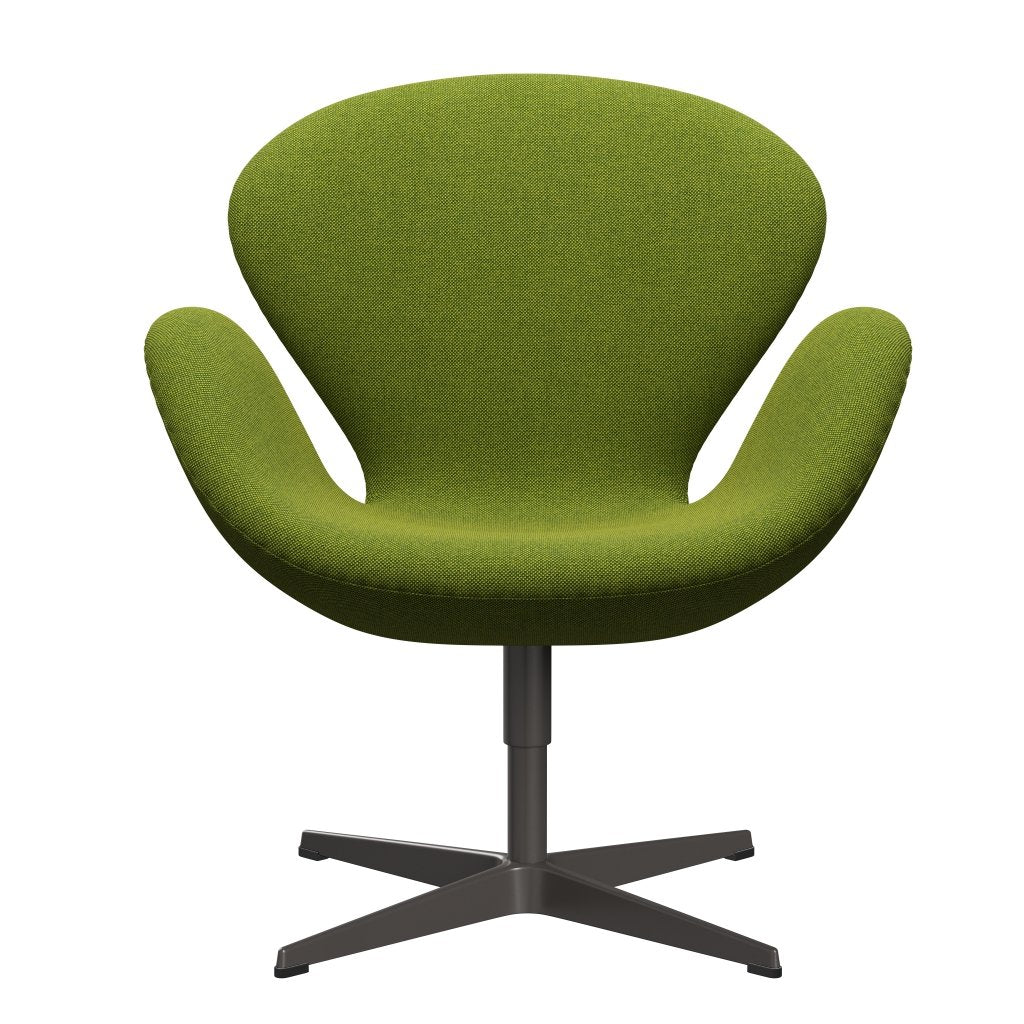 Fritz Hansen Swan Lounge Chair, Warm Graphite/Hallingdal Green