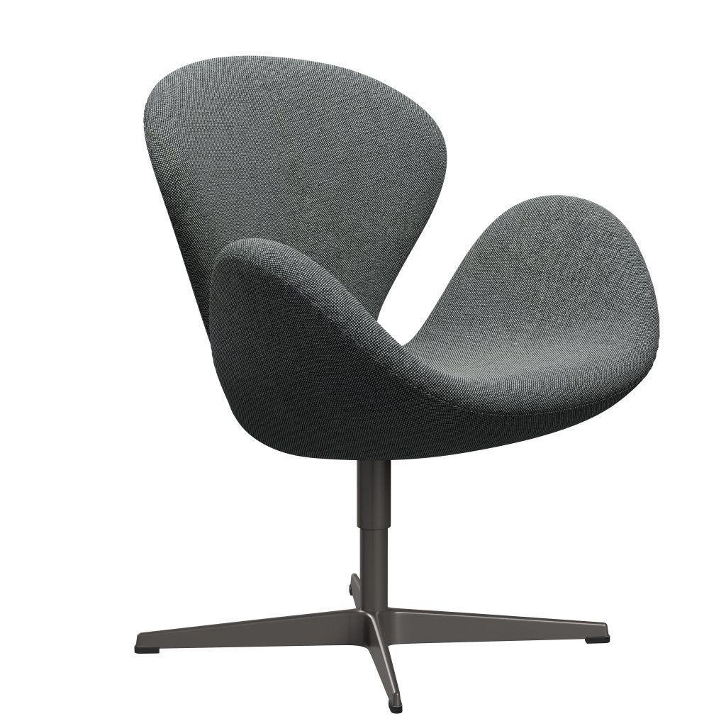 Fritz Hansen Swan Lounge Chair, Warm Graphite/Hallingdal White/Brown