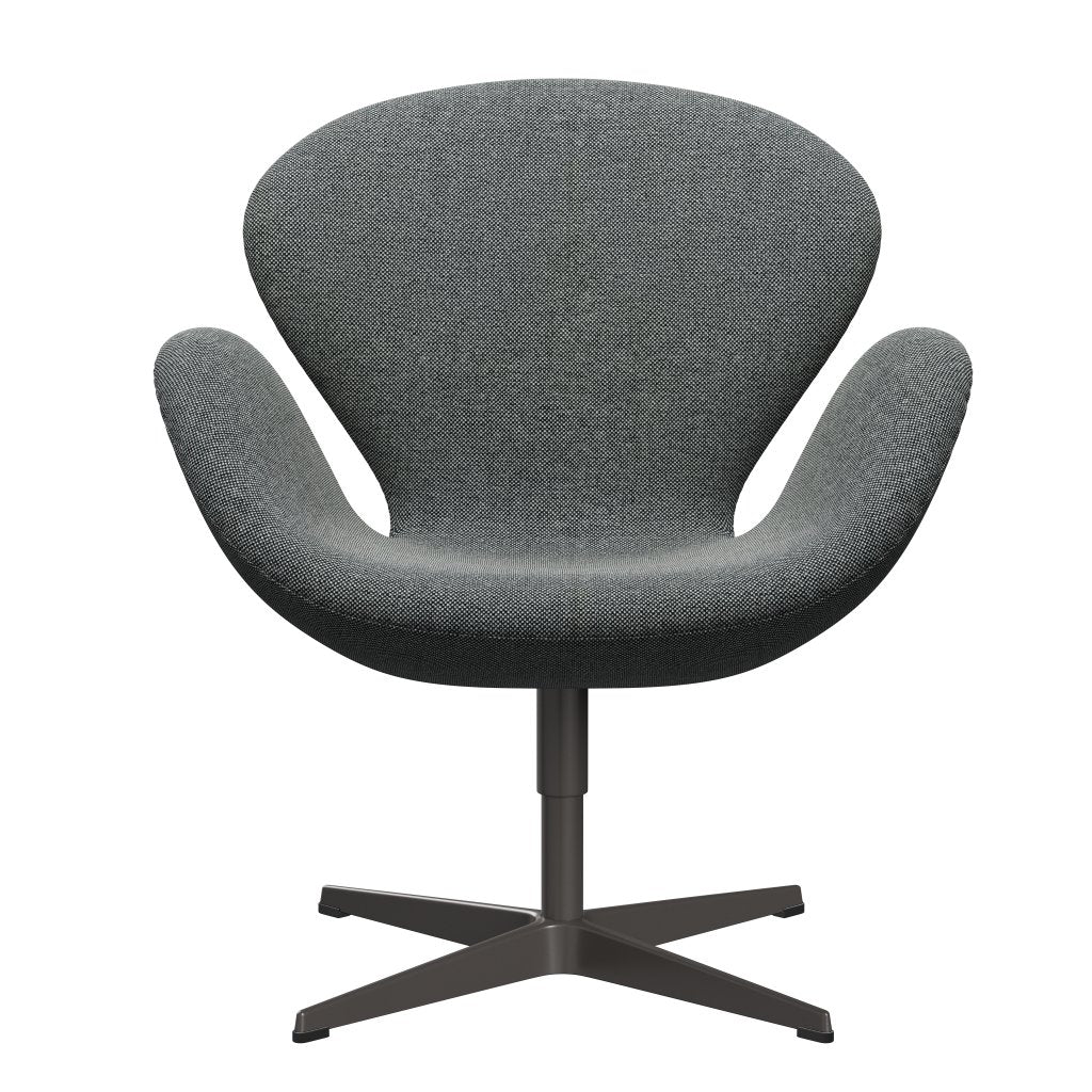 Fritz Hansen Swan Lounge Chair, Warm Graphite/Hallingdal White/Brown