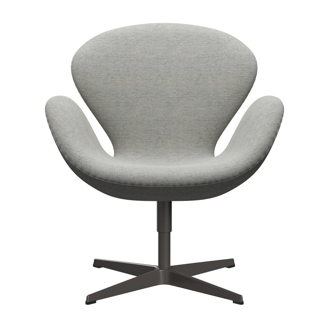 Fritz Hansen Swan Lounge Chair, Warm Graphite/Hallingdal White/Grey