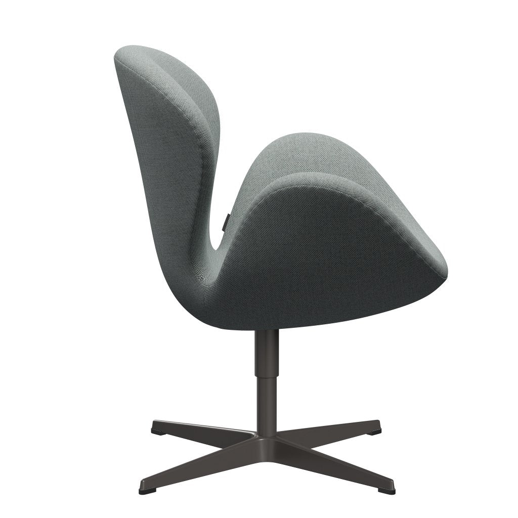 Fritz Hansen Swan Lounge Chair, Warm Graphite/Re Wool Pale Aqua