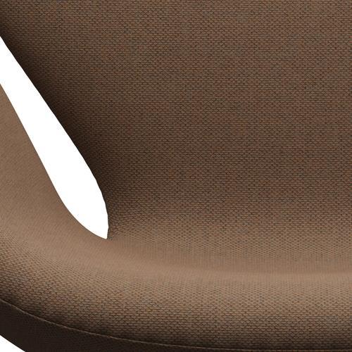 Fritz Hansen Swan Lounge Chair, Warm Graphite/Re Wool Brown/Natural