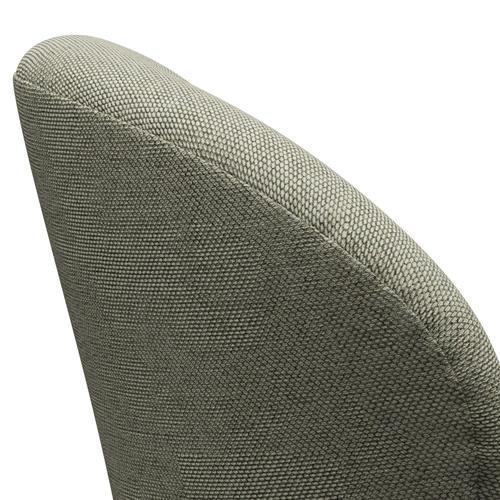 Fritz Hansen Swan Lounge Chair, Warm Graphite/Re Wool Lime Green/Natural