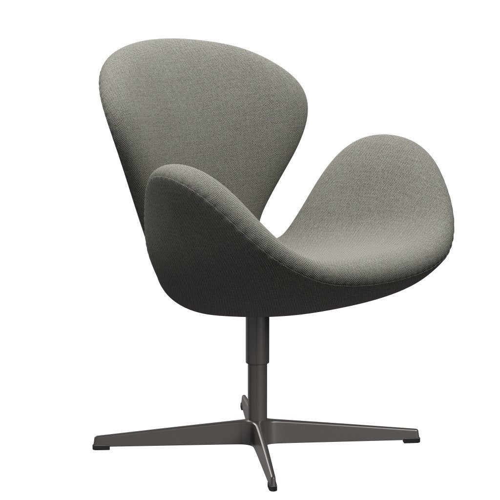 Fritz Hansen Swan Lounge Chair, Warm Graphite/Re Wool Grey White/Plain