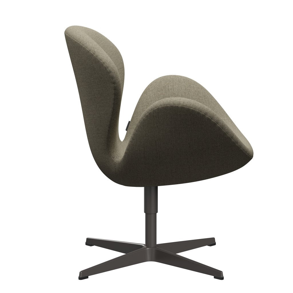 Fritz Hansen Swan Lounge Chair, Warm Graphite/Re Wool Light Beige/Natural