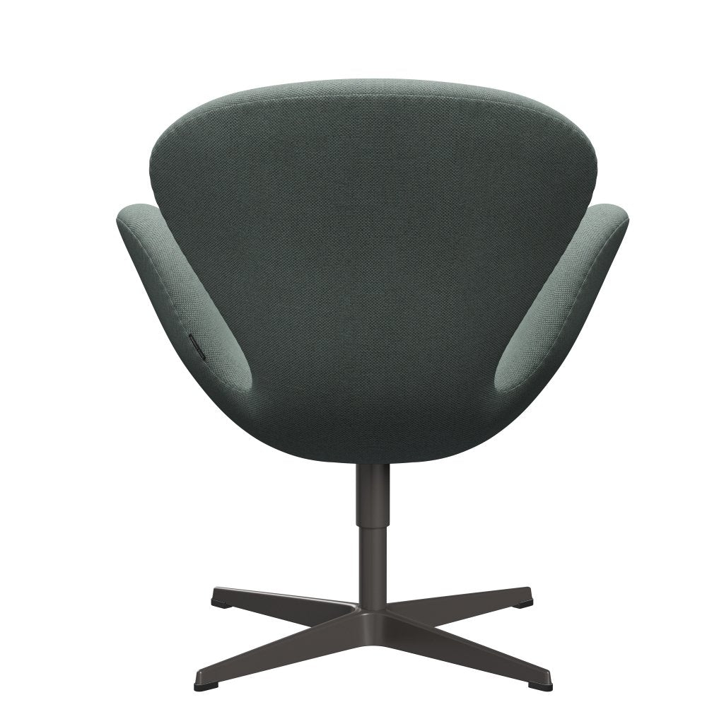 Fritz Hansen Swan Lounge Chair, Warm Graphite/Re Wool Light Aquamarine/Natural