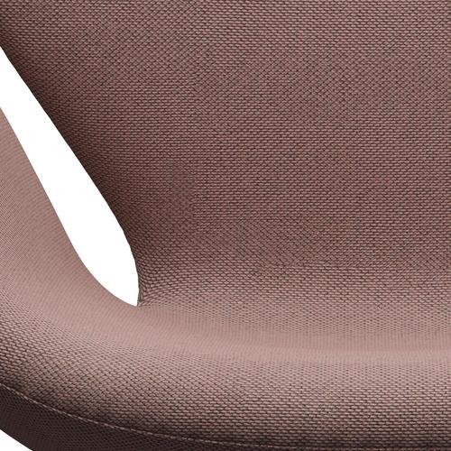 Fritz Hansen Swan Lounge Chair, Warm Graphite/Re Wool Soft Pink/Natural