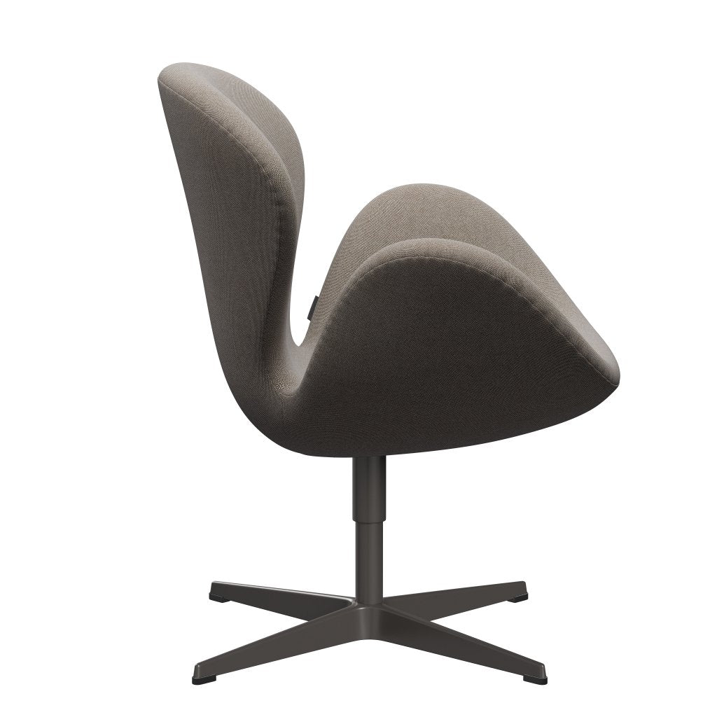 Fritz Hansen Swan Lounge, ciepły grafit/rime khaki/biały