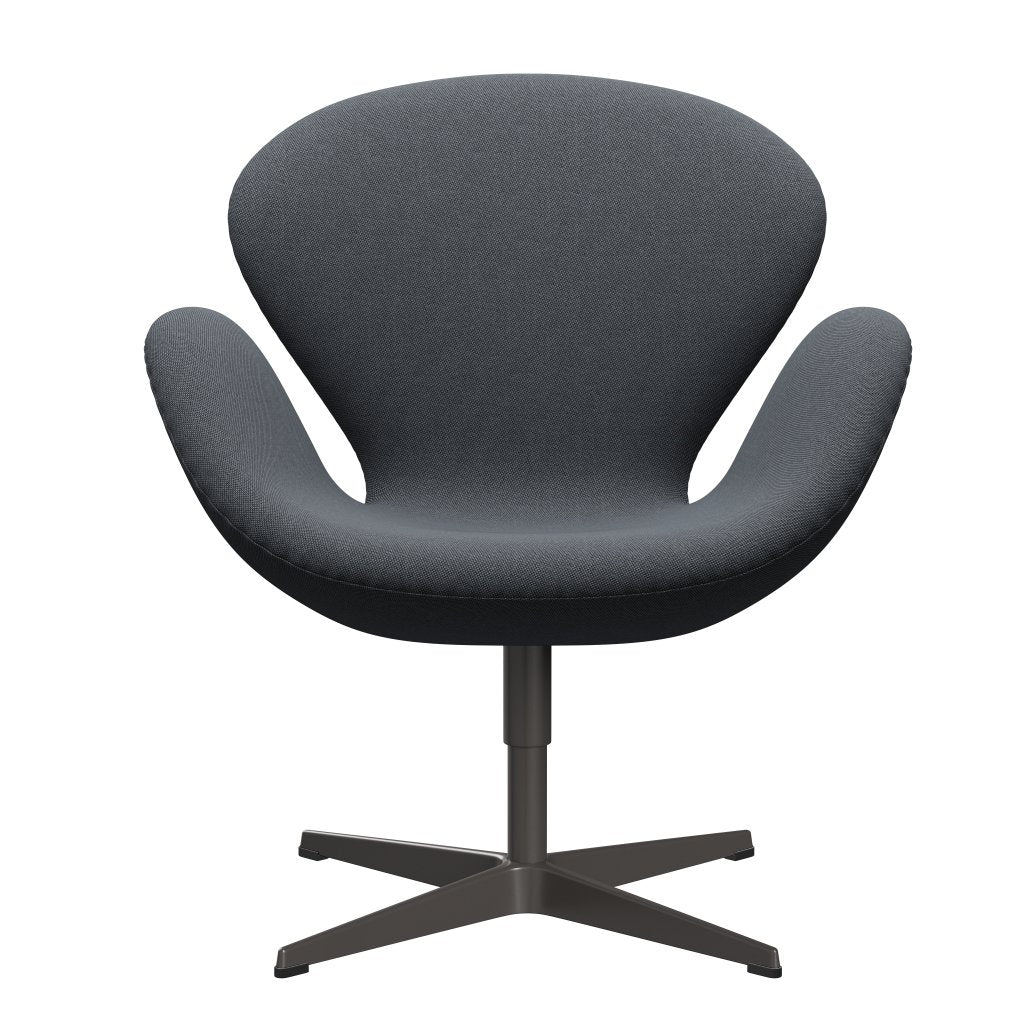 Fritz Hansen Swan Lounge Chair, Warm Graphite/Rime Black/Grey