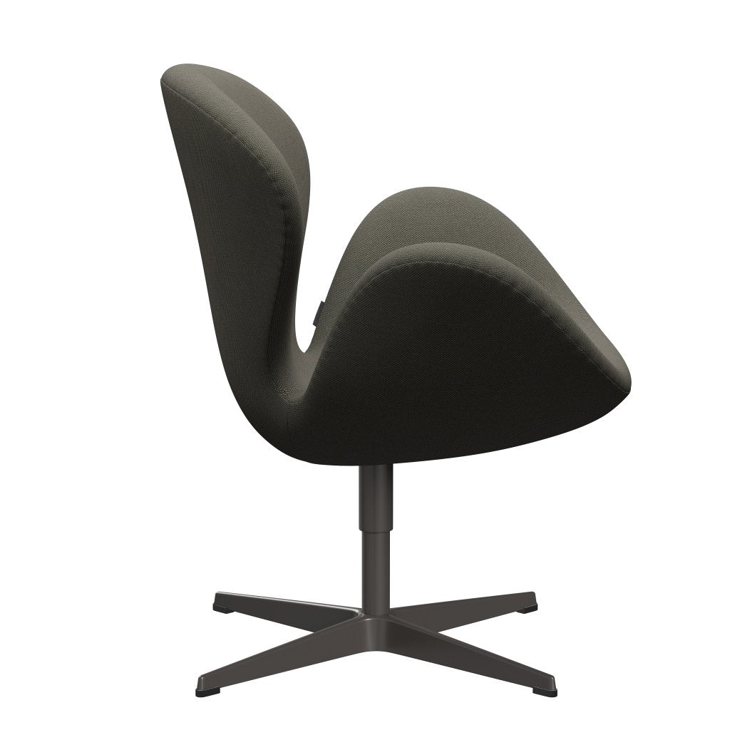 Fritz Hansen Swan Lounge, ciepły grafit/Steelcut Trio Grey/Green