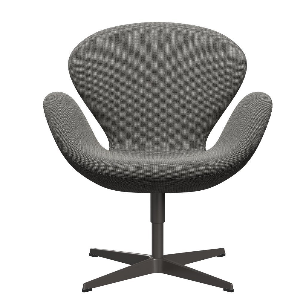 Fritz Hansen Swan Lounge Chair, Warm Graphite/Steelcut Trio White/Black