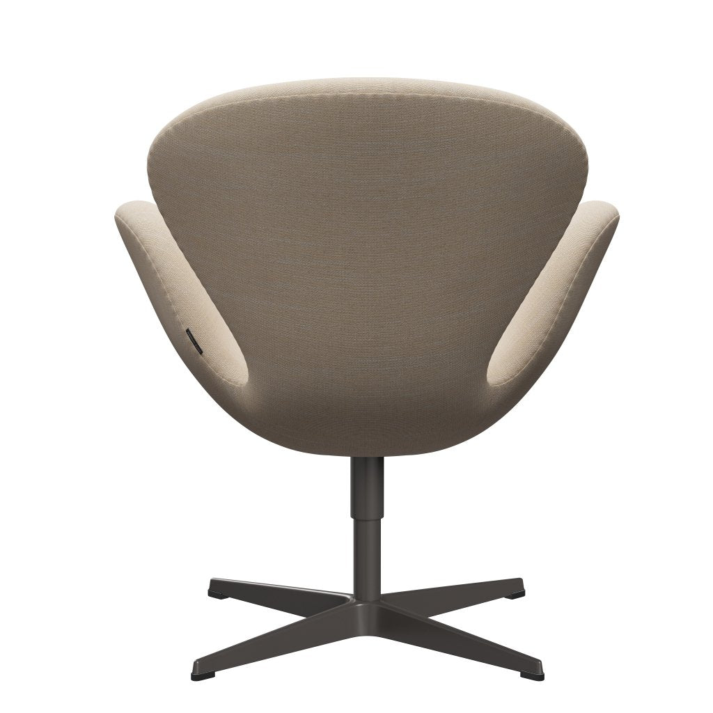 Fritz Hansen Swan Lounge Chair, Warm Graphite/Sunniva Crème/Sand