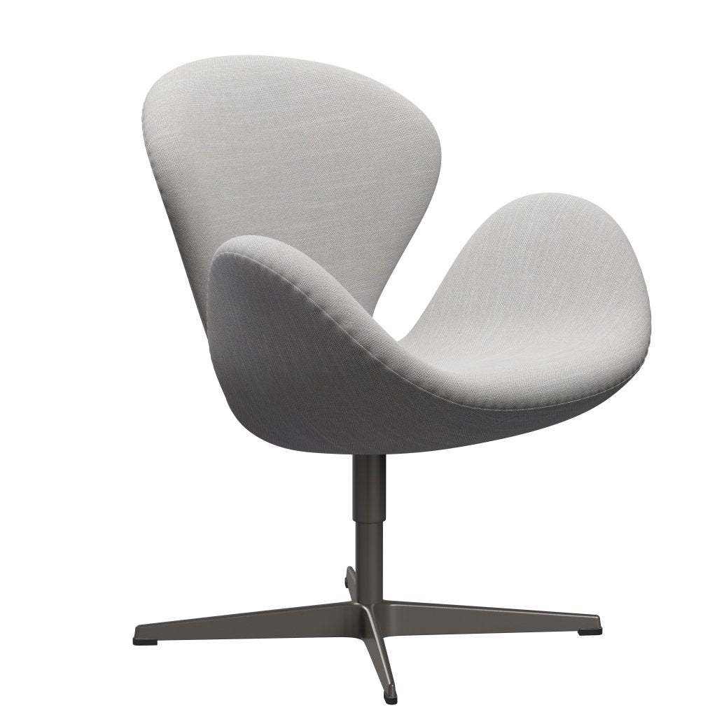 Fritz Hansen Swan Lounge Chair, Warm Graphite/Sunniva Natural/Light Grey