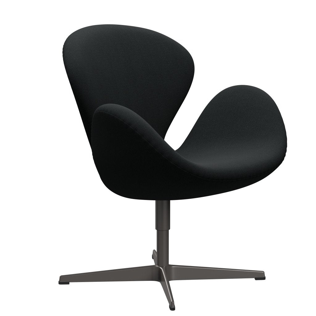 Fritz Hansen Swan Lounge krzesło, ciepły grafit/Sunniva Black (193)