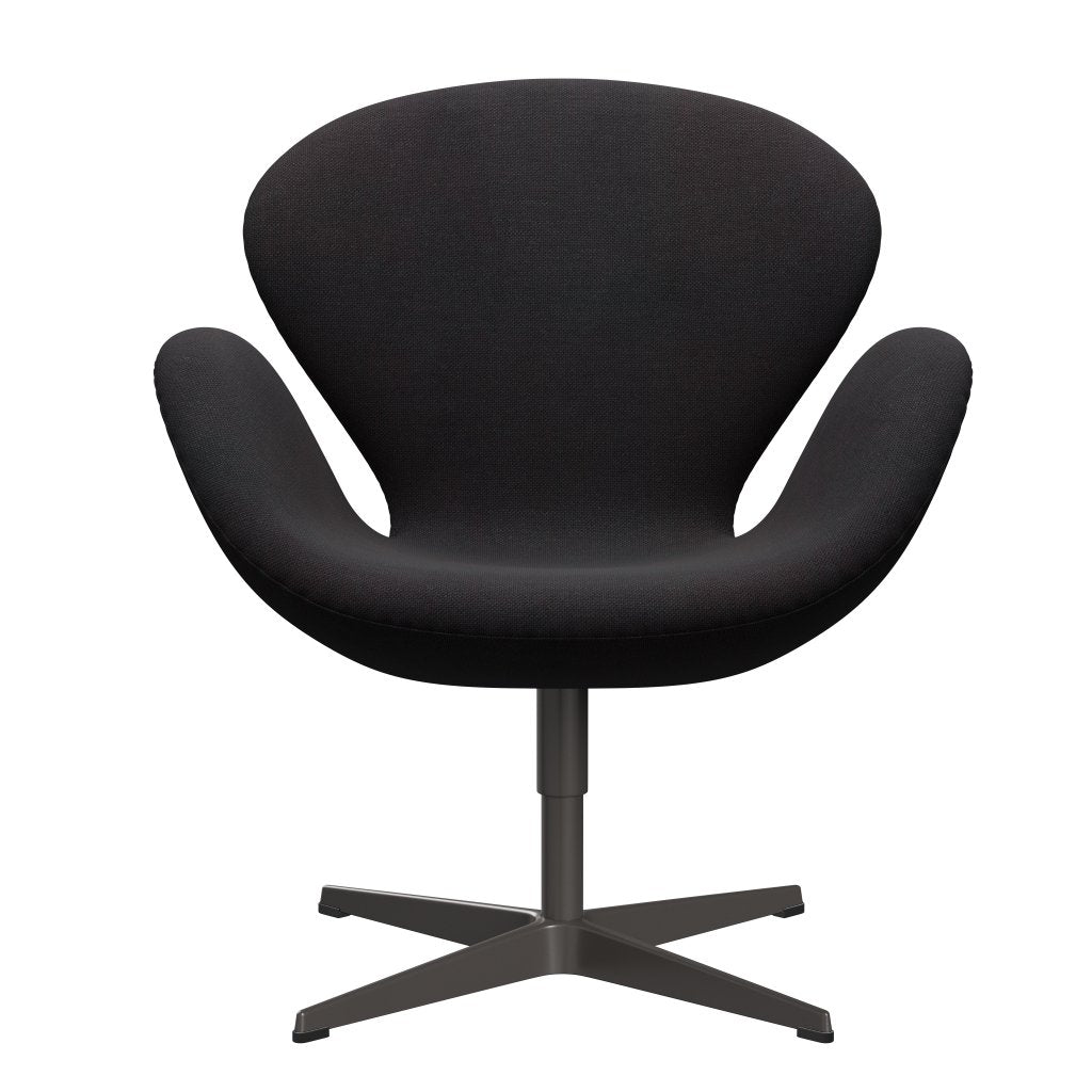 Fritz Hansen Swan Lounge Chair, Warm Graphite/Sunniva Black (683)