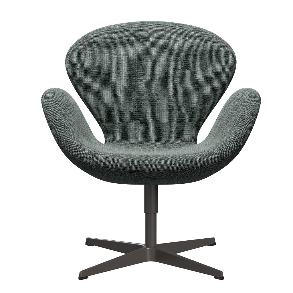 Fritz Hansen Swan Lounge Chair, Warm Graphite/Sunniva Black/White