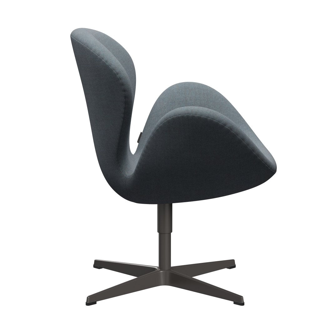 Fritz Hansen Swan Lounge, ciepły grafit/Sunniva Soft Blue