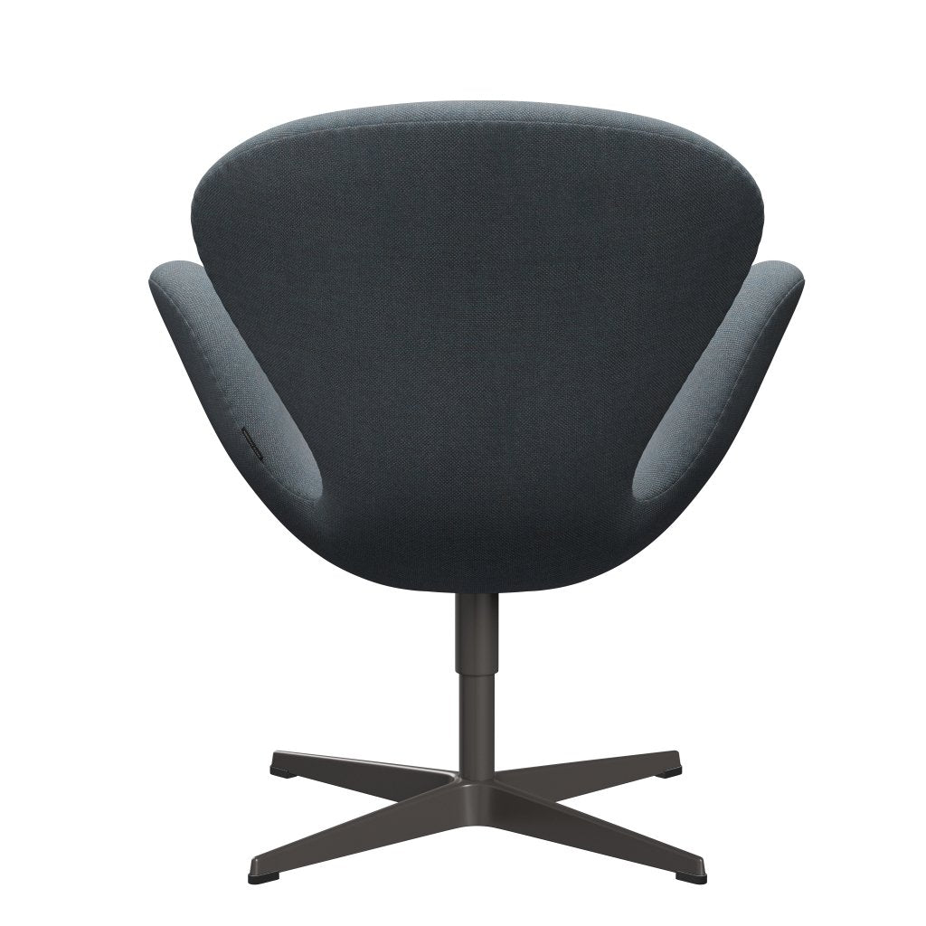 Fritz Hansen Swan Lounge Chair, Warm Graphite/Sunniva Soft Blue