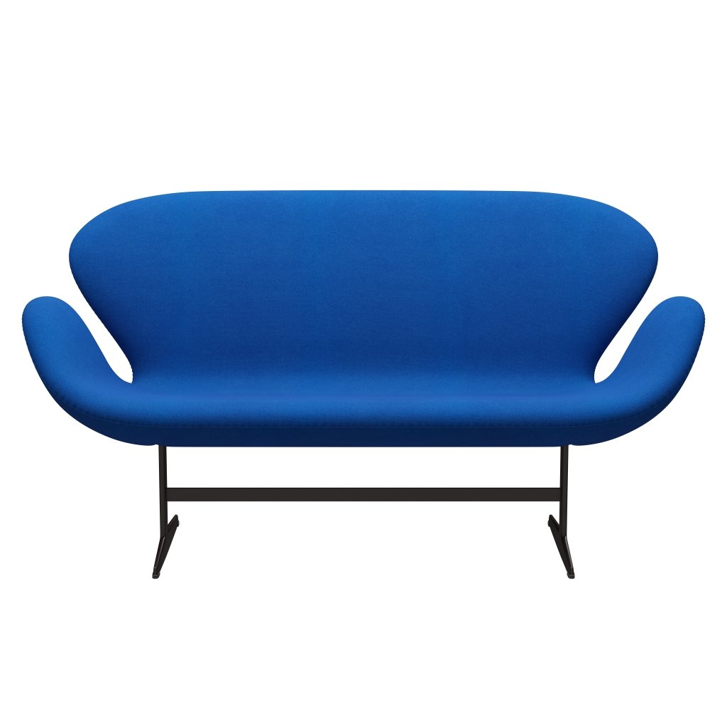 Fritz Hansen Swan Sofa 2 osobę, brązowy brąz/tonus niebieski