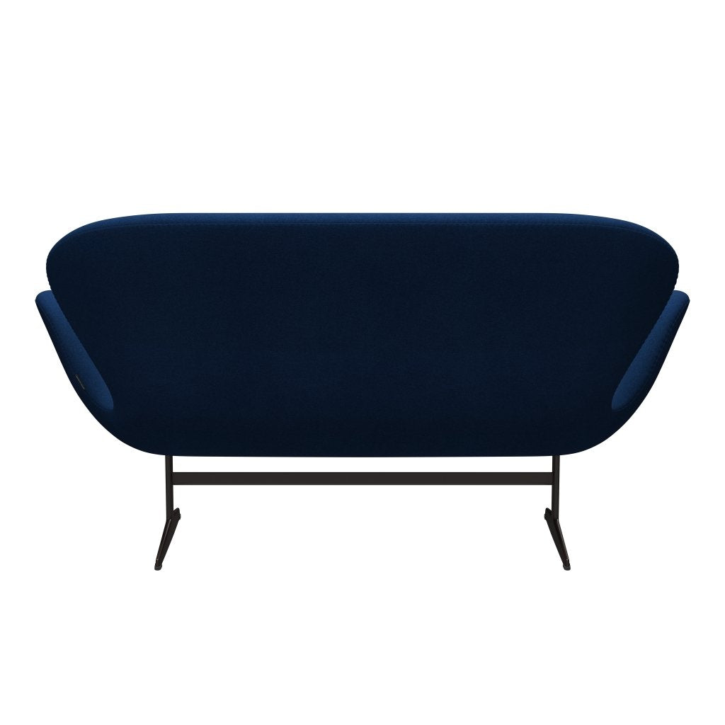 Fritz Hansen Swan Sofa 2 Seater, Brown Bronze/Tonus Dark Coral Blue