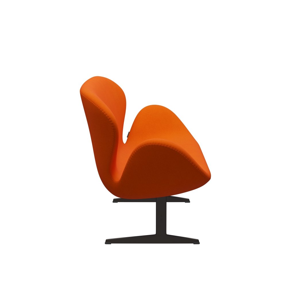 Fritz Hansen Swan Sofa 2 osobę, brązowy brąz/Tonus Light Orange