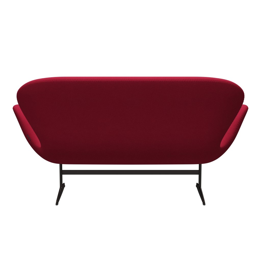 Fritz Hansen Swan Sofa 2 osobę, brązowy brąz/wiśnia tonus