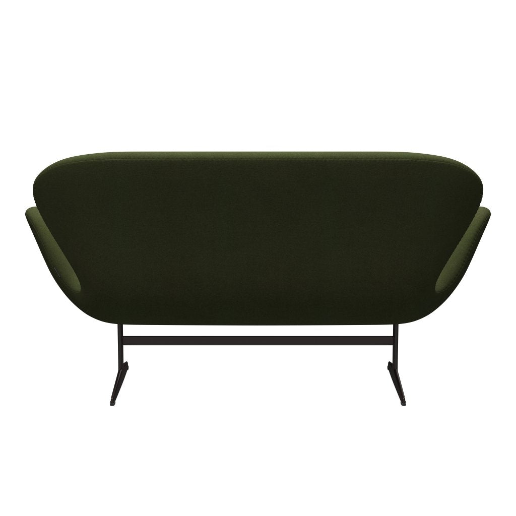 Fritz Hansen Swan Sofa 2 Seater, Brown Bronze/Tonus Military Green