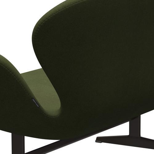 Fritz Hansen Swan Sofa 2 Seater, Brown Bronze/Tonus Military Green