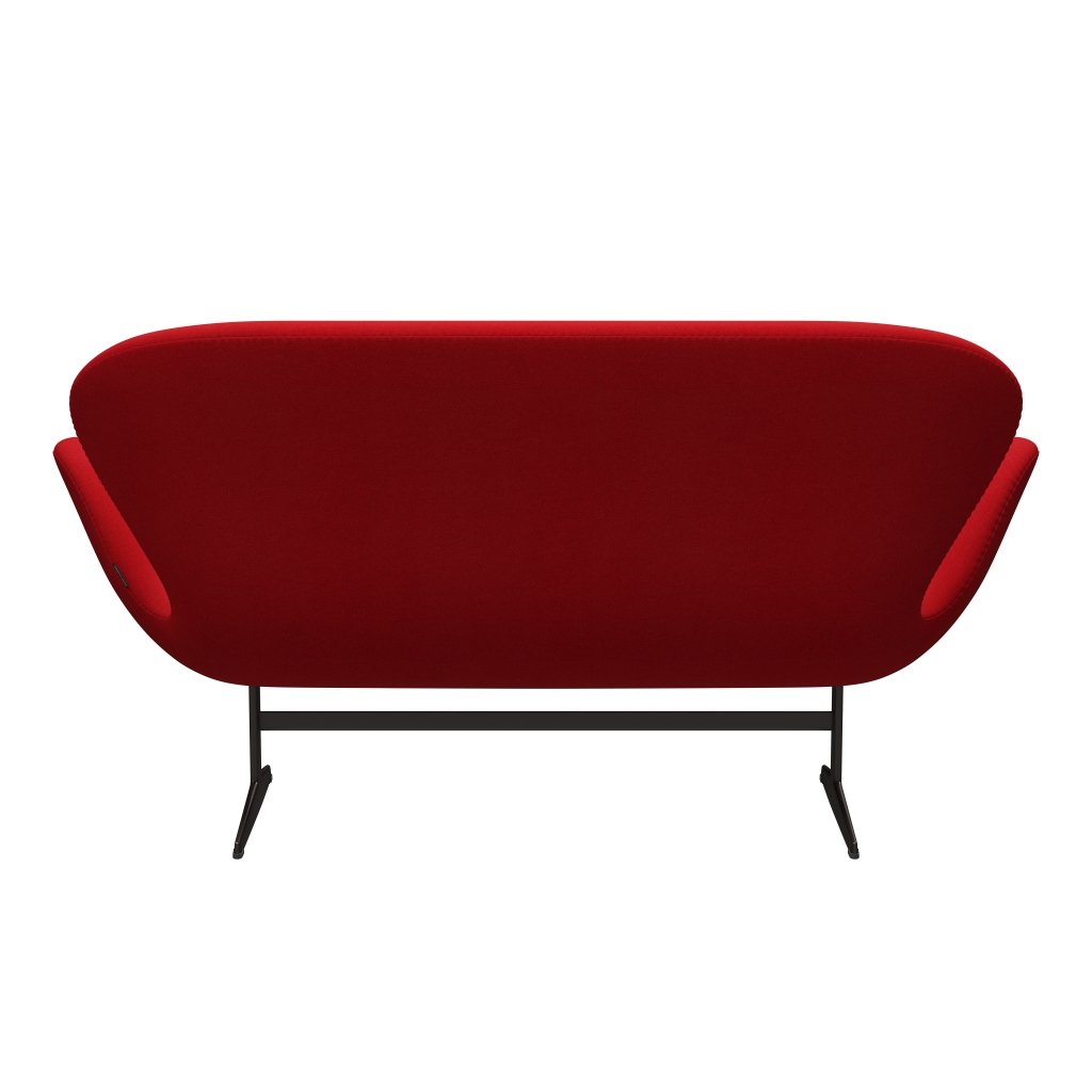 Fritz Hansen Swan Sofa 2 osobę, brązowy brąz/tonus czerwony