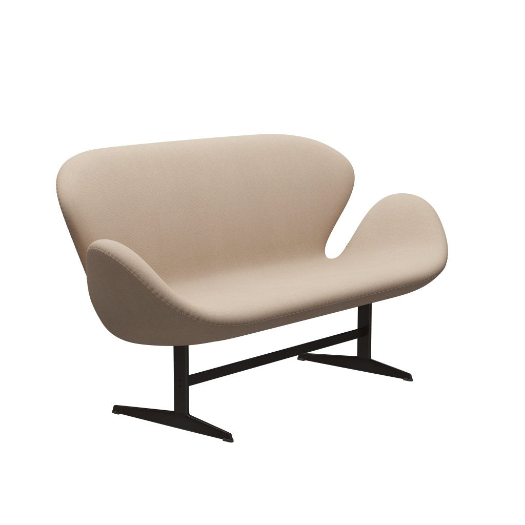 Fritz Hansen Swan Sofa 2 Seater, Brown Bronze/Tonus Sand