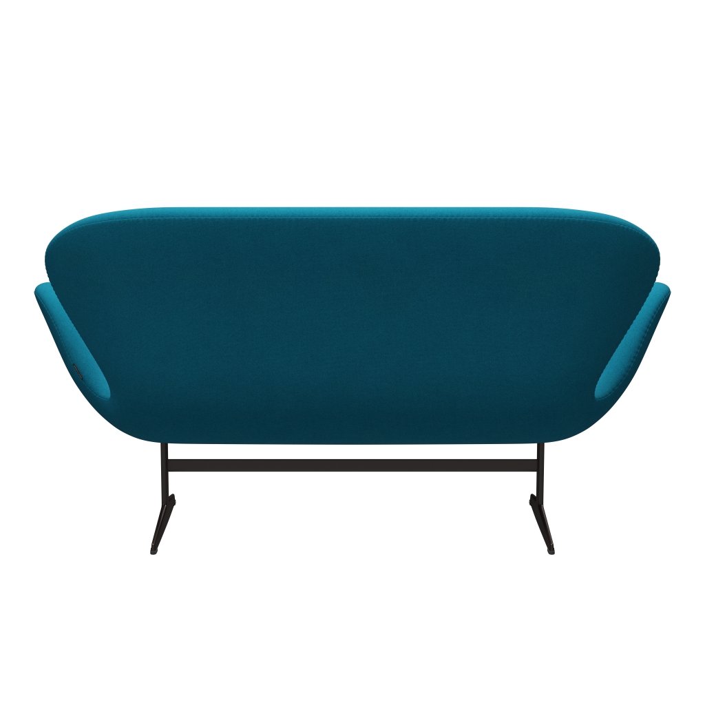Fritz Hansen Swan Sofa 2 Seater, Brown Bronze/Tonus Turquoise