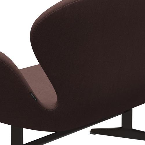 Fritz Hansen Swan Sofa 2 Seater, Brown Bronze/Tonus Violet Grey