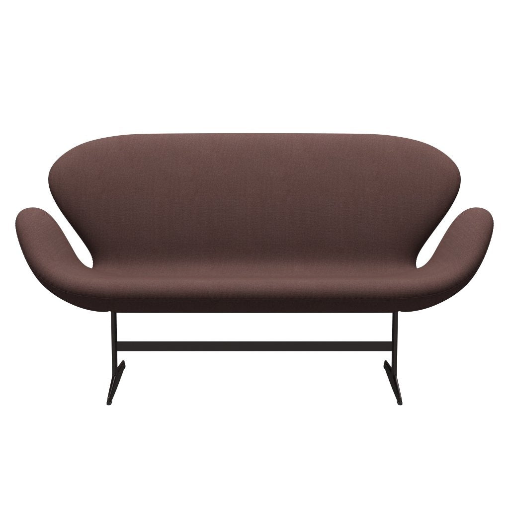 Fritz Hansen Swan Sofa 2 Seater, Brown Bronze/Tonus Violet Grey