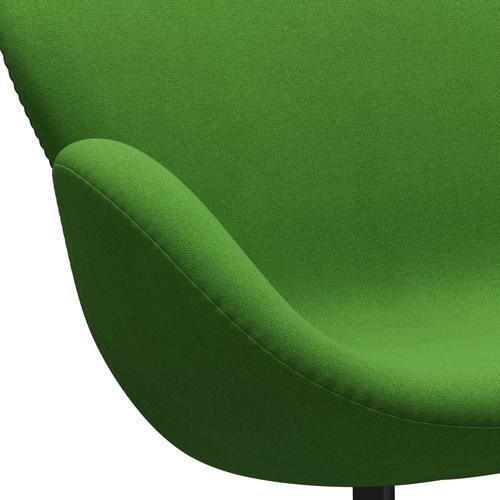 Fritz Hansen Swan Sofa 2 Seater, Black Lacquered/Tonus Light Green