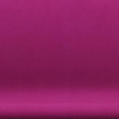 Fritz Hansen Swan Sofa 2 Seater, Black Lacquered/Tonus Pink