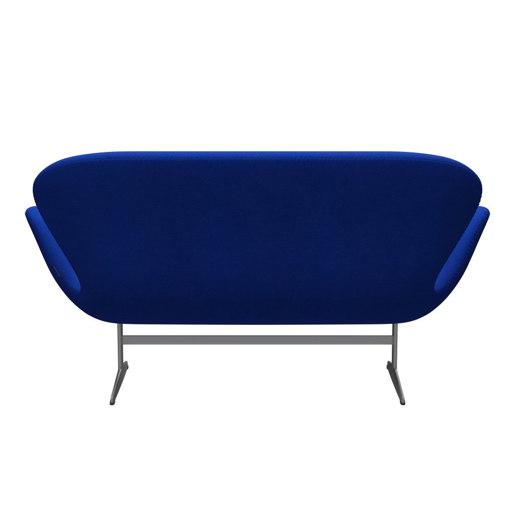 Fritz Hansen Swan Sofa 2 Seater, Silver Grey/Tonus Light Blue