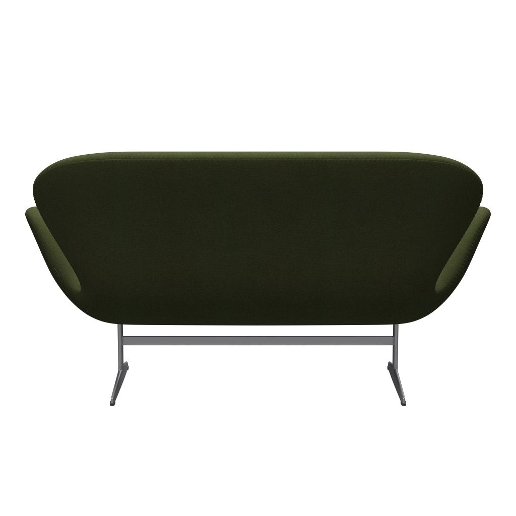 Fritz Hansen Swan Sofa 2 Seater, Silver Grey/Tonus Military Green