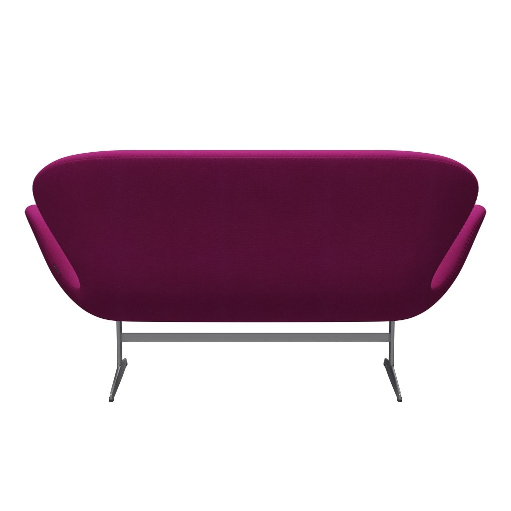 Fritz Hansen Swan Sofa 2 osobę, srebrny szary/tonus różowy