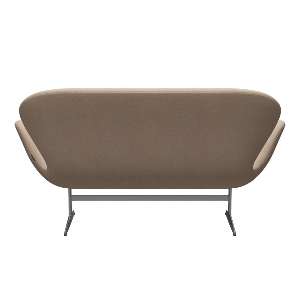 Fritz Hansen Swan Sofa 2 Seater, Silver Grey/Tonus Sand