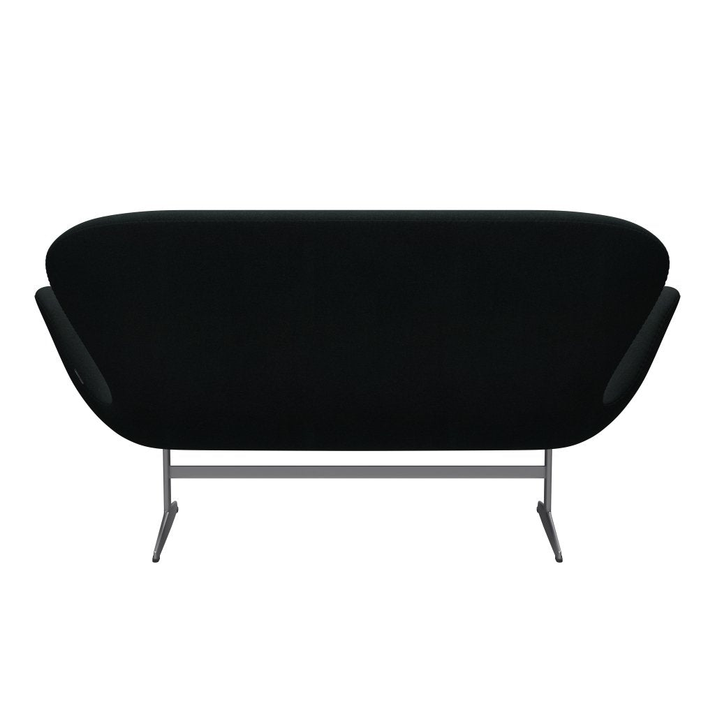 Fritz Hansen Swan Sofa 2 Seater, Silver Grey/Tonus Black