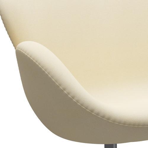 Fritz Hansen Swan Sofa 2 osobę, srebrny szary/tonus wełniany biały