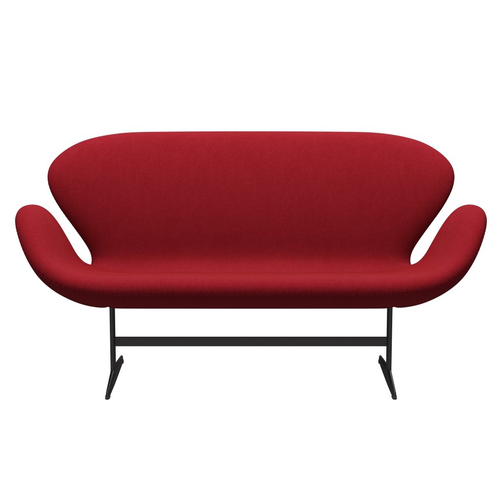 Fritz Hansen Swan Sofa 2 Seater, Warm Graphite/Tonus Light Bordeaux