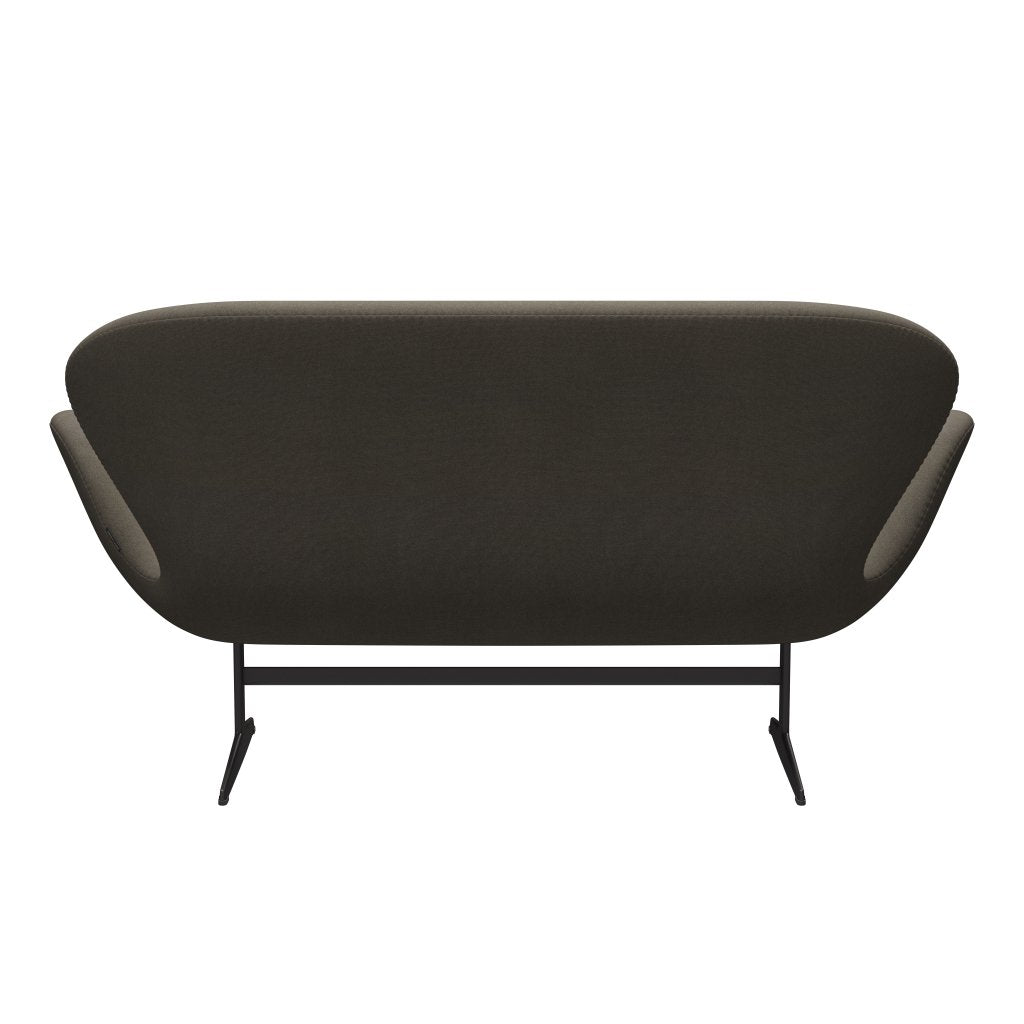 Fritz Hansen Swan Sofa 2 osobę, ciepły grafit/tonus zakurzony brąz